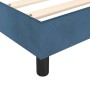 Estructura de cama de terciopelo azul 80x200 cm