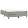 Light gray velvet bed frame 140x190 cm by vidaXL, Beds and slatted bases - Ref: Foro24-3120766, Price: 98,43 €, Discount: %