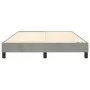 Light gray velvet bed frame 140x190 cm by vidaXL, Beds and slatted bases - Ref: Foro24-3120766, Price: 98,43 €, Discount: %