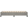 Light gray velvet bed frame 100x200 cm by vidaXL, Beds and slatted bases - Ref: Foro24-3121102, Price: 77,38 €, Discount: %