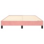 Estructura de cama de terciopelo rosa 140x200 cm de vidaXL, Camas y somieres - Ref: Foro24-3120777, Precio: 100,72 €, Descuen...