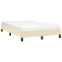 Cream fabric bed frame 120x200 cm by vidaXL, Beds and slatted bases - Ref: Foro24-346709, Price: 95,15 €, Discount: %