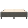 Estructura de cama de terciopelo gris oscuro 140x200 cm de vidaXL, Camas y somieres - Ref: Foro24-3121121, Precio: 111,66 €, ...