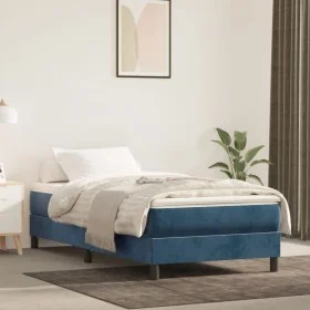 Blauer Samtbettrahmen 90x190 cm von vidaXL, Betten und Lattenroste - Ref: Foro24-3120746, Preis: 82,16 €, Rabatt: %