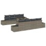 Conjunto de sofá de jardín Manual 7 pcs Gris 100 x 55 x 73 cm