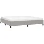 Estructura de cama gris claro tela 200x200 cm de vidaXL, Camas y somieres - Ref: Foro24-347090, Precio: 166,90 €, Descuento: %