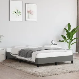 Dark gray fabric bed frame 120x200 cm by vidaXL, Beds and slatted bases - Ref: Foro24-346705, Price: 129,29 €, Discount: %