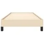 Cream fabric bed frame 100x200 cm by vidaXL, Beds and slatted bases - Ref: Foro24-346701, Price: 76,45 €, Discount: %