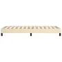 Cream fabric bed frame 100x200 cm by vidaXL, Beds and slatted bases - Ref: Foro24-346701, Price: 76,45 €, Discount: %