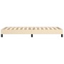 Estructura de cama de tela color crema 100x200 cm de vidaXL, Camas y somieres - Ref: Foro24-346701, Precio: 77,82 €, Descuent...