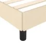 Cream fabric bed frame 100x200 cm by vidaXL, Beds and slatted bases - Ref: Foro24-346701, Price: 76,45 €, Discount: %