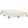 Cream fabric bed frame 140x200 cm by vidaXL, Beds and slatted bases - Ref: Foro24-346725, Price: 103,98 €, Discount: %