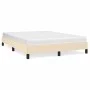 Cream fabric bed frame 140x200 cm by vidaXL, Beds and slatted bases - Ref: Foro24-346725, Price: 99,79 €, Discount: %