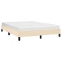 Cream fabric bed frame 140x200 cm by vidaXL, Beds and slatted bases - Ref: Foro24-346725, Price: 103,98 €, Discount: %