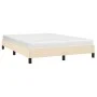 Cream fabric bed frame 140x200 cm by vidaXL, Beds and slatted bases - Ref: Foro24-346725, Price: 99,79 €, Discount: %
