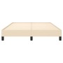 Cream fabric bed frame 140x200 cm by vidaXL, Beds and slatted bases - Ref: Foro24-346725, Price: 103,98 €, Discount: %