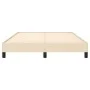 Cream fabric bed frame 140x200 cm by vidaXL, Beds and slatted bases - Ref: Foro24-346725, Price: 99,79 €, Discount: %