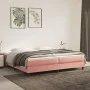 Estructura de cama de terciopelo rosa 200x200 cm de vidaXL, Camas y somieres - Ref: Foro24-3120795, Precio: 106,95 €, Descuen...