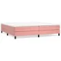 Estructura de cama de terciopelo rosa 200x200 cm de vidaXL, Camas y somieres - Ref: Foro24-3120795, Precio: 106,95 €, Descuen...