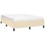 Estructura de cama de tela color crema 140x200 cm de vidaXL, Camas y somieres - Ref: Foro24-347071, Precio: 111,79 €, Descuen...