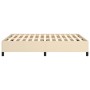 Cream fabric bed frame 140x200 cm by vidaXL, Beds and slatted bases - Ref: Foro24-347071, Price: 115,88 €, Discount: %