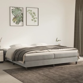Hellgrauer Samtbettrahmen 180x200 cm von vidaXL, Betten und Lattenroste - Ref: Foro24-3120790, Preis: 122,75 €, Rabatt: %