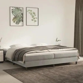 Light gray velvet bed frame 180x200 cm by vidaXL, Beds and slatted bases - Ref: Foro24-3120790, Price: 122,89 €, Discount: %