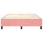 Pink velvet bed frame 140x200 cm by vidaXL, Beds and slatted bases - Ref: Foro24-3121125, Price: 111,38 €, Discount: %