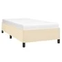 Cream fabric bed frame 100x200 cm by vidaXL, Beds and slatted bases - Ref: Foro24-347047, Price: 91,62 €, Discount: %