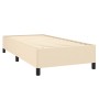 Cream fabric bed frame 100x200 cm by vidaXL, Beds and slatted bases - Ref: Foro24-347047, Price: 85,75 €, Discount: %