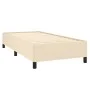 Cream fabric bed frame 100x200 cm by vidaXL, Beds and slatted bases - Ref: Foro24-347047, Price: 91,62 €, Discount: %