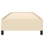 Cream fabric bed frame 100x200 cm by vidaXL, Beds and slatted bases - Ref: Foro24-347047, Price: 85,75 €, Discount: %