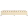 Cream fabric bed frame 100x200 cm by vidaXL, Beds and slatted bases - Ref: Foro24-347047, Price: 91,62 €, Discount: %