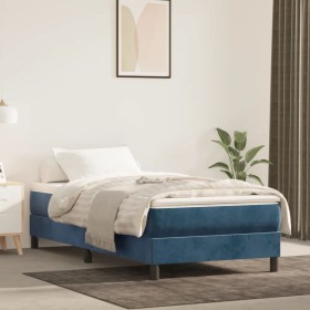 Blauer Samtbettrahmen 80x200 cm von vidaXL, Betten und Lattenroste - Ref: Foro24-3120740, Preis: 76,11 €, Rabatt: %