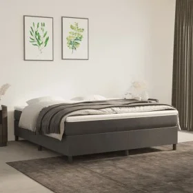 Dark gray velvet bed frame 180x200 cm by vidaXL, Beds and slatted bases - Ref: Foro24-3121133, Price: 132,04 €, Discount: %