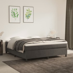 Dunkelgrauer Samtbettrahmen 180x200 cm von vidaXL, Betten und Lattenroste - Ref: Foro24-3121133, Preis: 134,43 €, Rabatt: %