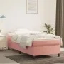 Pink velvet box spring bed frame 90x190 cm by vidaXL, Beds and slatted bases - Ref: Foro24-3121095, Price: 86,44 €, Discount: %