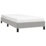 Light gray fabric bed frame 90x200 cm by vidaXL, Beds and slatted bases - Ref: Foro24-346688, Price: 69,54 €, Discount: %