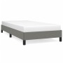 Dark gray fabric bed frame 100x200 cm by vidaXL, Beds and slatted bases - Ref: Foro24-346697, Price: 78,54 €, Discount: %