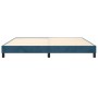 Estructura de cama de terciopelo azul 200x200 cm