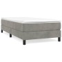 Light gray velvet bed frame 90x190 cm by vidaXL, Beds and slatted bases - Ref: Foro24-3120742, Price: 79,84 €, Discount: %