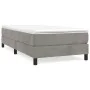 Light gray velvet bed frame 90x190 cm by vidaXL, Beds and slatted bases - Ref: Foro24-3120742, Price: 81,72 €, Discount: %