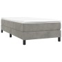 Light gray velvet bed frame 90x190 cm by vidaXL, Beds and slatted bases - Ref: Foro24-3120742, Price: 79,84 €, Discount: %