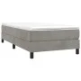Light gray velvet bed frame 90x190 cm by vidaXL, Beds and slatted bases - Ref: Foro24-3120742, Price: 81,72 €, Discount: %
