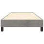 Light gray velvet bed frame 90x190 cm by vidaXL, Beds and slatted bases - Ref: Foro24-3120742, Price: 81,72 €, Discount: %