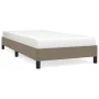 Taupe gray fabric bed frame 100x200 cm by vidaXL, Beds and slatted bases - Ref: Foro24-346700, Price: 76,11 €, Discount: %