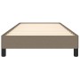 Taupe gray fabric bed frame 100x200 cm by vidaXL, Beds and slatted bases - Ref: Foro24-346700, Price: 71,75 €, Discount: %