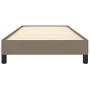 Taupe gray fabric bed frame 100x200 cm by vidaXL, Beds and slatted bases - Ref: Foro24-346700, Price: 76,11 €, Discount: %
