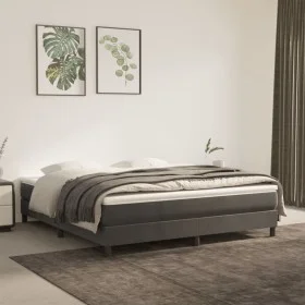 Dark gray velvet bed frame 180x200 cm by vidaXL, Beds and slatted bases - Ref: Foro24-3120785, Price: 111,77 €, Discount: %