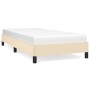 Cream fabric bed frame 90x200 cm by vidaXL, Beds and slatted bases - Ref: Foro24-346693, Price: 82,16 €, Discount: %